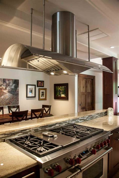 center island gas stove
